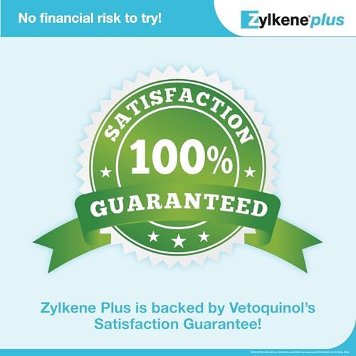Vetoquinol Zylkene Plus Long-Term Calming Supplement with Alpha-Casozepine and White Fish Muscle Hydrolysate for, Large, White