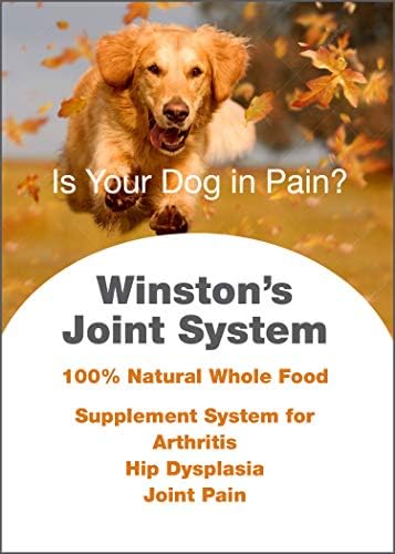 Winston Joint System - for Large Dogs Over 100 Pounds - 100% Natural Whole Food Supplement System for Arthritis, Hip Dysplasia and Joint + Pain Relief - One Month Supply - Since 1992