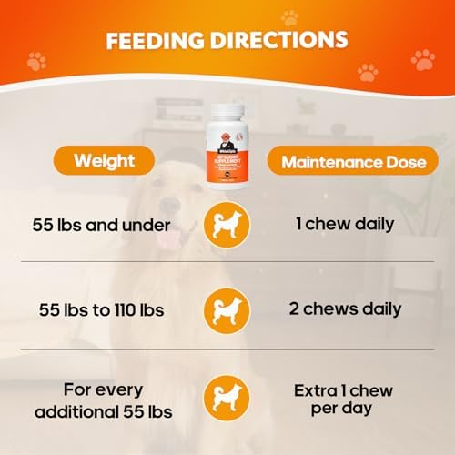 Hip & Joint Chews for Dogs, Mobility & Flexibility Support, 120 Ct