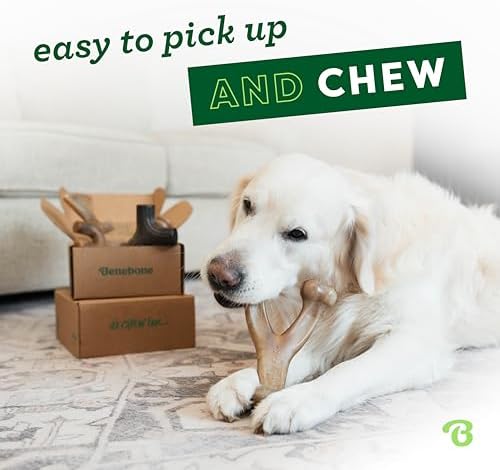 Benebone Large Dog Toys for Aggressive Chewers – Under 90 lbs, 4 Count, Large (Pack of 8)