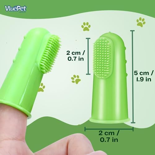 Dual-Sided Silicone Dog Toothbrush | Soft & Safe Dental Care Tool for Dogs & Cats | Gentle on Gums, Effectively Cleans Teeth & Massages | Colorful Toothbrushes for Cats & Dogs - Set of 4