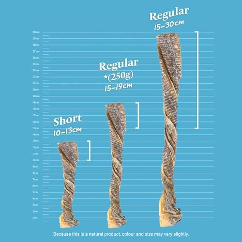 SKIPPER'S Cod Fish Skins Twists Dog Chews - 100% Fish Skin Grain Free Treats for Dogs, High in Protein & Low in Fat, Essential Omega 3 Oils | Great for Teeth (Regular, 8.82 Oz)