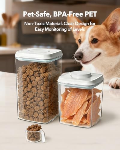 Dog Food Storage Container with One-Touch Lid, 4.22 QT