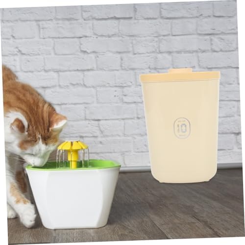 MERRYHAPY Airtight Vacuum-sealed Pet Food Storage Container Capacity Dog Food Bin for Grains Dried, Yellow