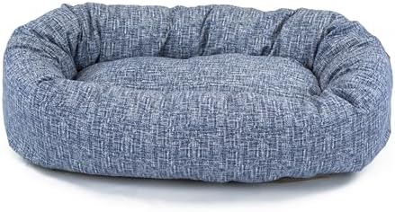 Majestic Pet Bagel Calming Dog Bed, 52 Inch X-Large, Round, Washable, Blue