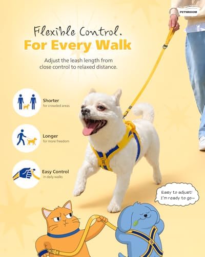 PETHROOM Comfort Leash 2.0, Pet Leash, 6FT Adjustable