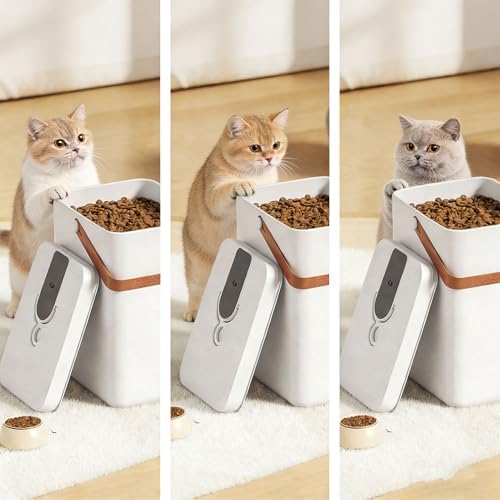SUNGOOYUE Pet Food Storage Containers, Airtight Dog Cat Food Storage Container with Pump, for Kibble Rice Grain Cereal