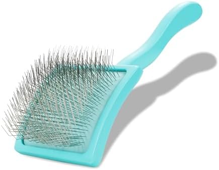 Chris Christensen Big G Dog Slicker Brush for Dogs (Goldendoodles, Large, Teal