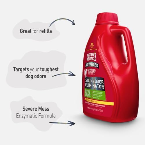 Nature's Miracle Advanced Dog Stain & Odor Eliminator, Severe Mess, 1 gal