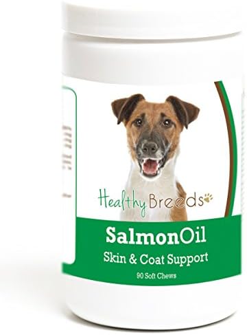 Healthy Breeds Smooth Fox Terrier Salmon Oil Soft Chews 90 Count, Brown