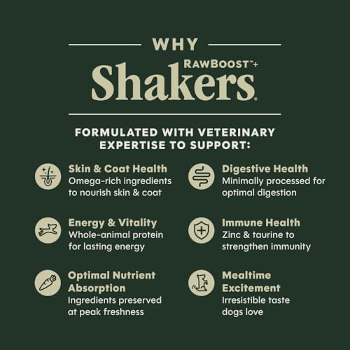 Instinct Freeze Dried Shakers, Dog Food Topper, Beef, 5.5 oz.