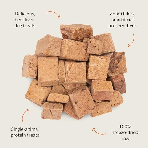 ULTIMATE PET NUTRITION Nutra Bites Freeze-Dried Dog Treats, Beef Liver
