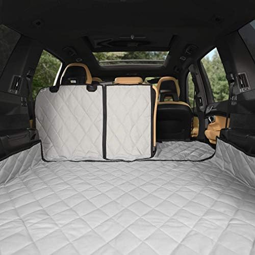 Plush Paws Convertible Cargo Liner - X-Large Grey, Diamond Stitching