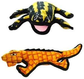 TUFFY® 2 Pack Gila Monster Phrog Ultra Durable Plush Dog Toys | Multiple Layers & Reinforced Seams, Washable and Floats, Original Construction