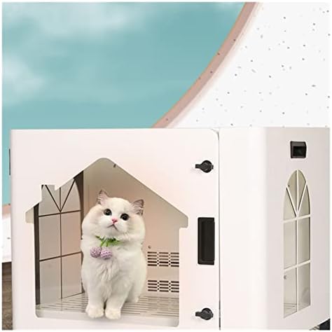 Litter Boxes Pet Drying Box Cat Dog Dryer Home Medium-Sized Blowing Water Machine(White)