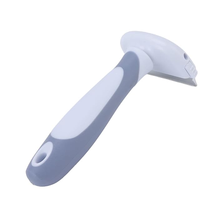 Pet Grooming Brush Detachable Comb Comfortable Handle Cat Pet Deshedding Brush for Small Medium, Small
