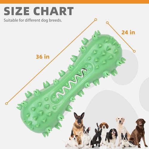KOOLTAIL Floating Dog Bumper Toothbrush Chew Toy, Green