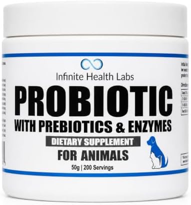 Probiotic Powder for Dogs & Cats with Prebiotics & Digestive Enzymes, 50 g