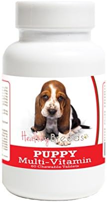 Healthy Breeds Basset Hound Puppy Dog Multivitamin Tablet 60 Count