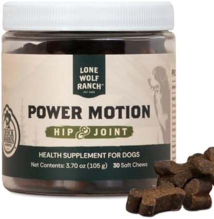 Chuck Norris Power Motion Hip & Joint Soft Dog Chews, 30 Ct
