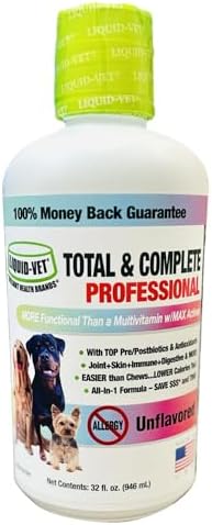 LIQUID-VET Total & Complete Dog Support - 10-in-1 (32 oz, Unflavored)
