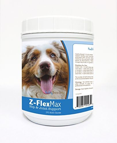 Healthy Breeds Australian Shepherd Z-Flex Max Hip and Joint Soft Chews 170 Count
