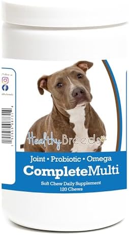 Healthy Breeds Pit Bull All in One Multivitamin Soft Chew 120 Count