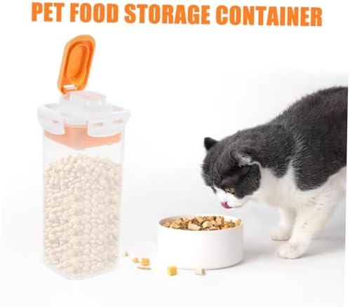 Levemolo Airtight Dog Treat Container Reusable Pet Food Storage Bin for Kitchen Counter for Dog Biscuits and Snacks Space Efficient and Lightweight Design