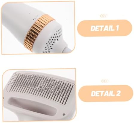 VILLCASE Dog Hair Dryer Brush 2 in 1 Grooming Blower 300w Abs US Plug | Adjustable Heat Options, Comfortable Noise Control, Handheld Convenience for Salon or Home Use