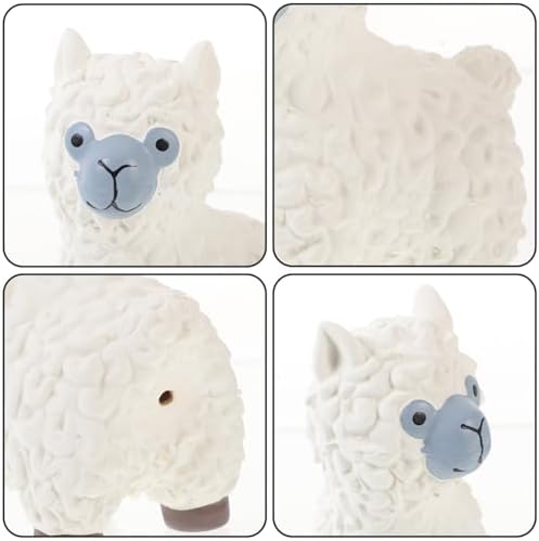 Ipetboom Squeak Latex Dog Toy, Soft Rubber Chew Toy Cute Sheep Puppy s Funny Animal Pet Bite Dog Interactive Fetch Play for Small Medium Pets