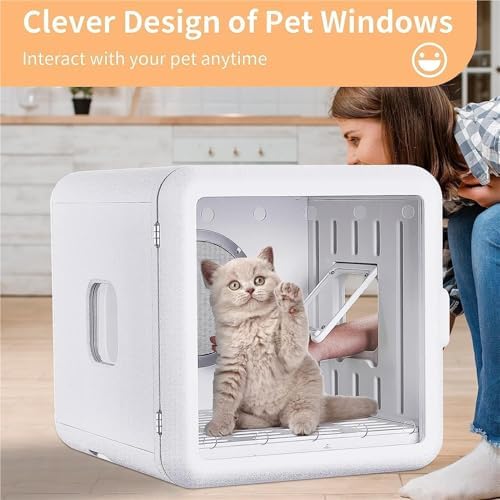 Automatic Pet Dryer Box ， Pet Dryer for Cats and Dogs Quick 360 Drying Hair Box