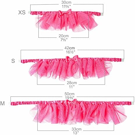 Blueberry Pet My Little Princess Adjustable Breakaway Dog Collar with Embroidered Mesh and Bowtie, French Pink, Medium