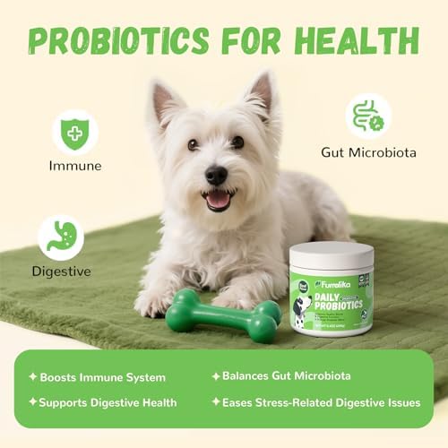 Furrolika 60 Ct. Probiotics Soft Chews, USA Made, Gut & Digestive Support
