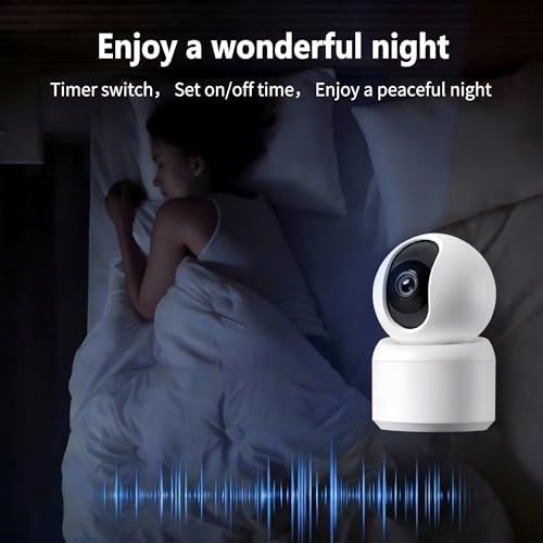 Indoor Pan/Tilt Home Security Camera 2K 3MP, 360 Degree Wireless WiFi Webcam/Monitor for Baby/Elder/Nanny with Night Vision & Phone App, 2 Way Audio, Cloud & SD Card Storage