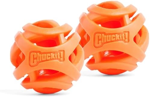 Chuckit! Air Fetch Ball Dog Toy, Medium (2.5 Inch Diameter), for Dogs 20-60 lbs, Ball - Medium,2 Count (Pack of 12)