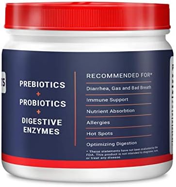 Geneflora Digestive Enzymes Prebiotics & Pet Probiotics 125 Grams, 2 Pack