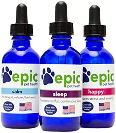 Calm - Natural Calming Sprays Made for Dogs and Cats Promotes Relaxed Behavior Naturally, Made in USA (Dropper, 2 Ounce)
