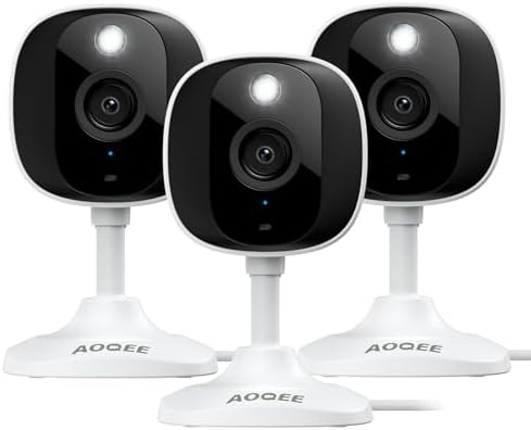 AOQEE 2K Security Camera for Indoor/Outdoor, Color Nigth Vision, C1 3Pack