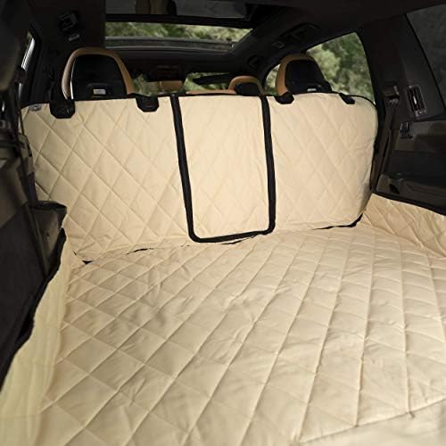 Plush Paws Convertible Cargo Liner - Regular Tan, Diamond Stitching