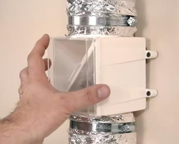 Dryer Duct Lint Trap, Extra Heat Dryer Saver,Accommodates 4" Transition Ducts,1-Pack