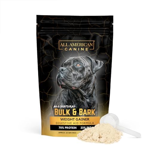 All American Canine Dog Weight Gainer + Digestive Aid, 60 Servings