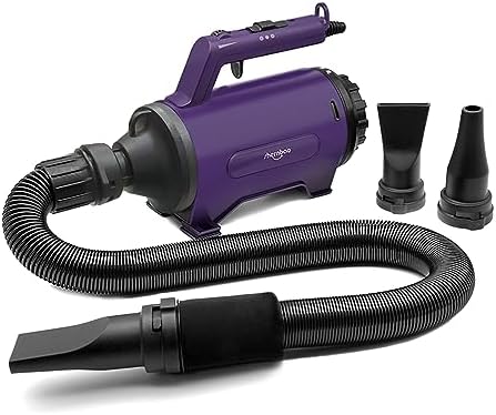 Dog Dryer High Velocity Pet Dog Grooming Force Hair Dryer/Blower | High velocity force blower dryer for professional dog pet grooming, purple sherbao SMD-06P