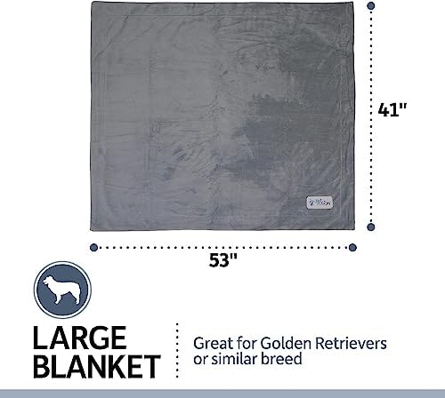 PetFusion Premium Dog and Cat Blanket, Grey or Brown