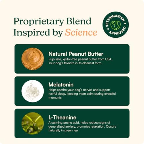 Reggie Calming Spread for Dogs, Peanut Butter, Melatonin, Green