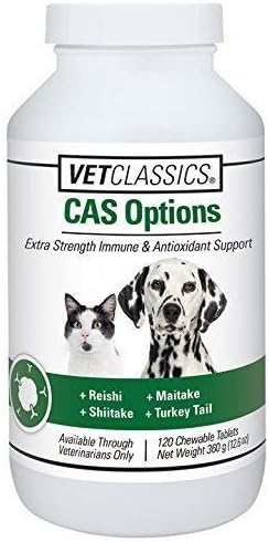 Vet Classics CAS Options Immune Support Supplement for Dogs- 120 Tablets