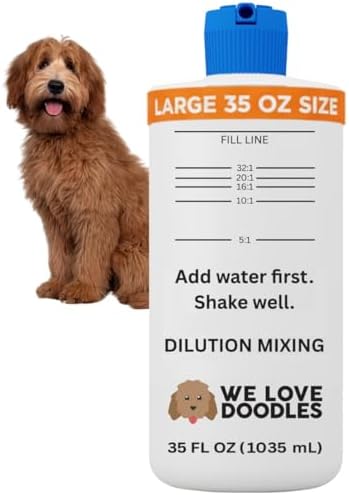 Dilution Bottle for Dog Shampoo, Conditioner & Solutions, 35 oz, 1 Pack