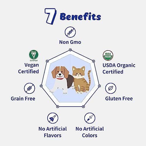Probiotics Liquid Immune Support& Gut Health for Cats and Dogs - 6-Strains Probiotics with 5 Type Prebiotics, Dry Yeast (60 ml)