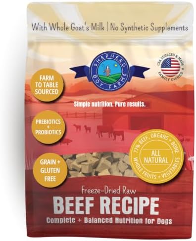 Shepherd Boy Farms Freeze Dried Raw Dog Food - Beef Recipe, 48 oz