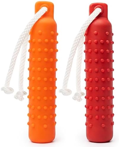 Dog Water Toys, 2 Pack Floating Bumper Fetch Toy Dummy | Interactive Retrieving Training Float Pet Rope Toy for Pool, Lake Outdoor Small Medium Large Dogs