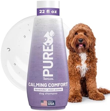 TropiClean Pure Calming Dog Shampoo, Lavendar Mist Scent, 22oz